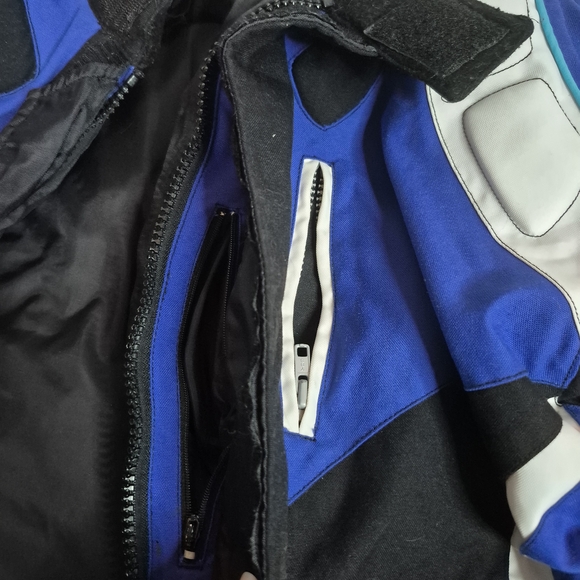 Blue and Black Bomber Jacket - Picture 10 of 16